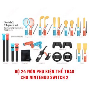 Bộ phụ kiện thể thao DOBE 24 in 1 Sportwear dành cho Switch 2/ V1/V2/OLED